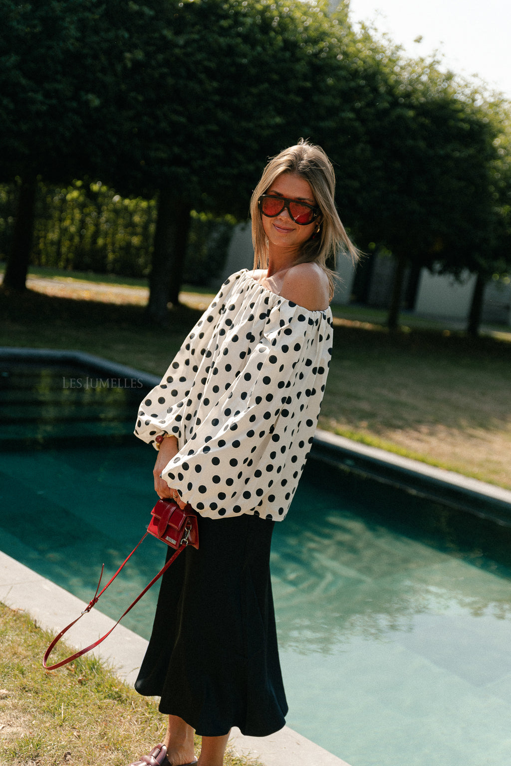 SLFLena hw midi skirt black