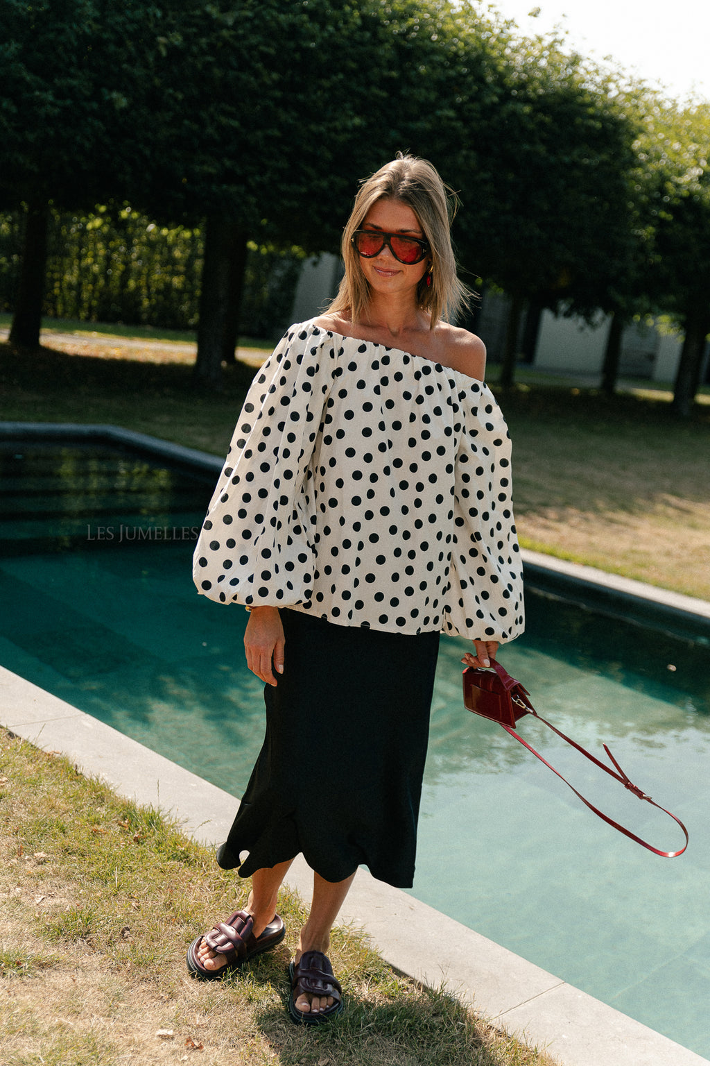 SLFLena hw midi skirt black