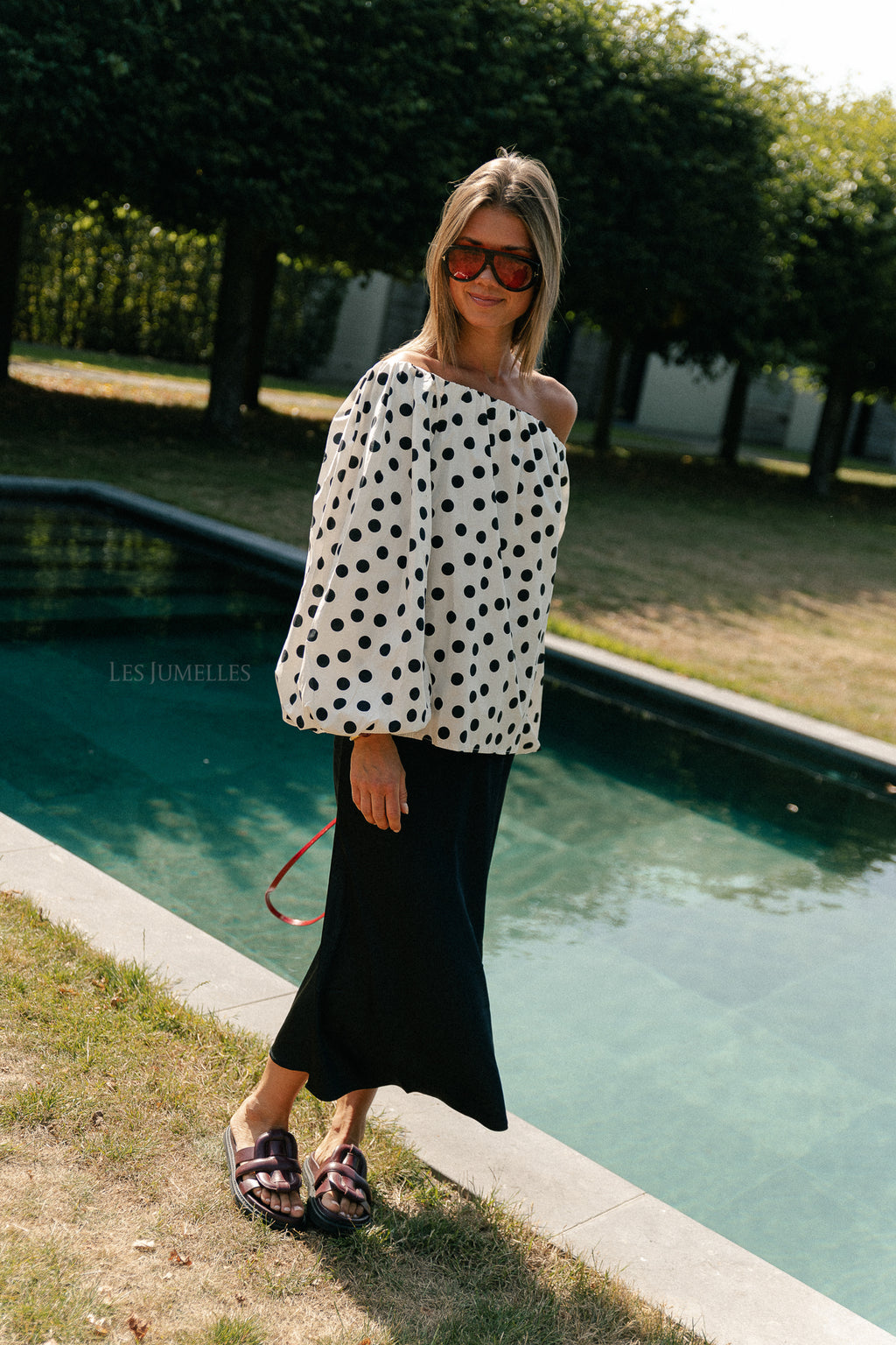 SLFLena hw midi skirt black