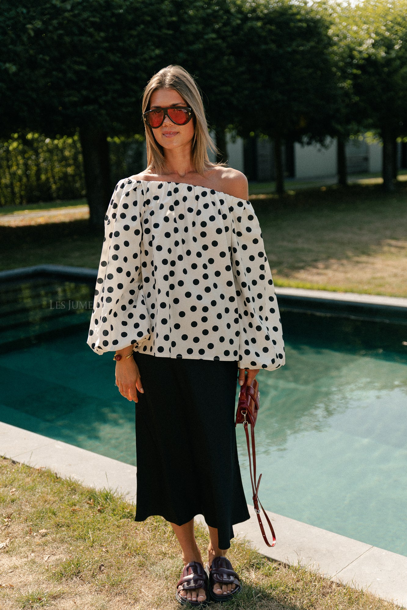 SLFLena hw midi skirt black