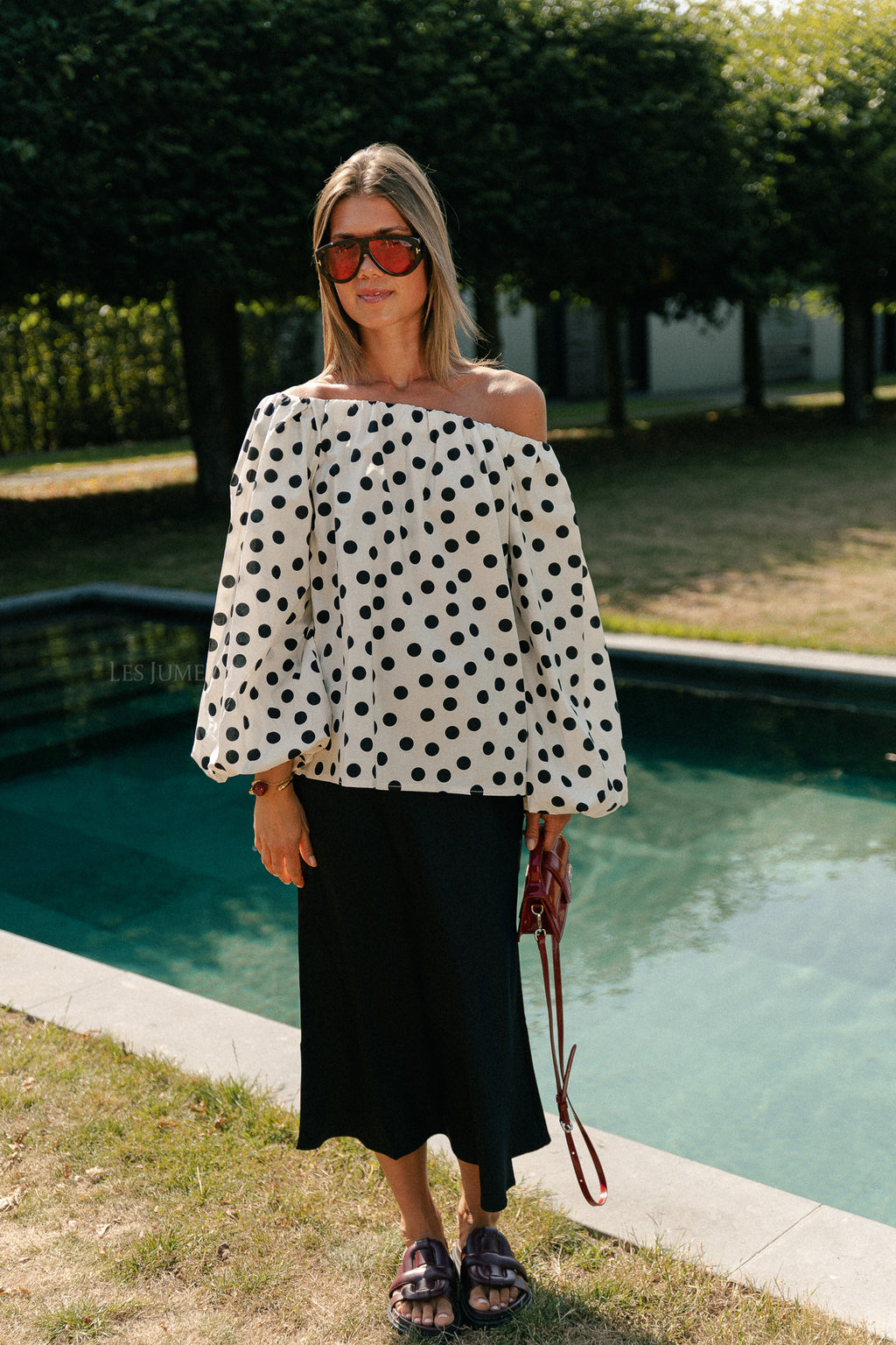 SLFLena hw midi skirt black