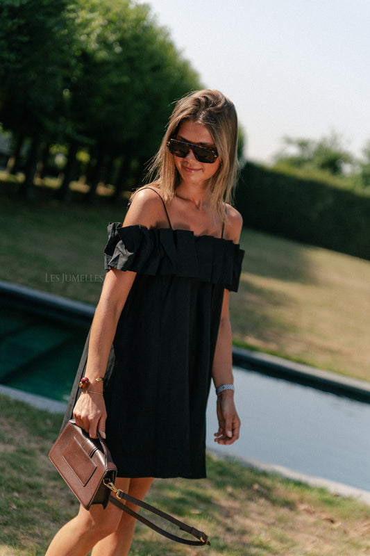 Les Jumelles Zoë short dress black