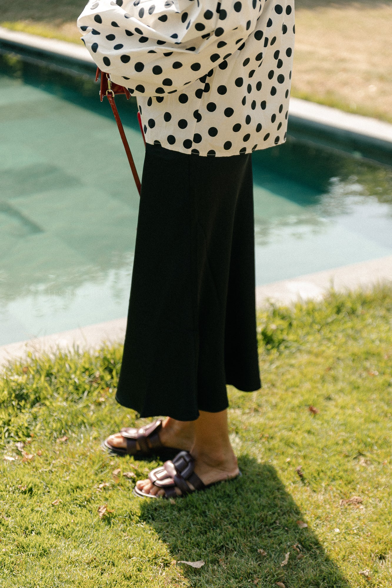 SLFLena hw midi skirt black