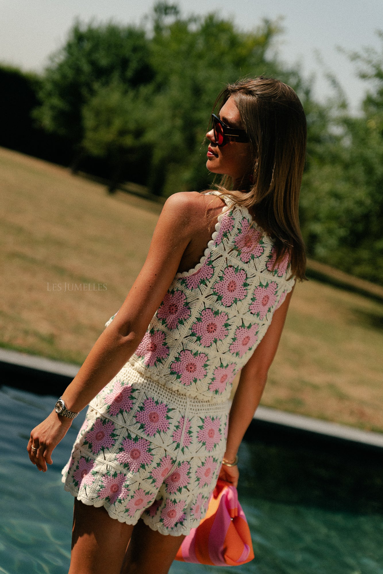 Lili crochet top pink