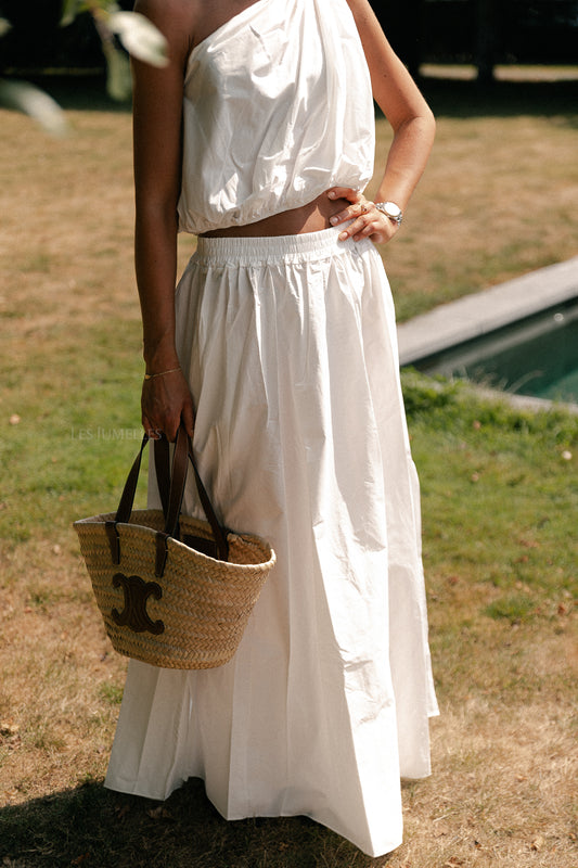 Les Jumelles Fran long skirt white