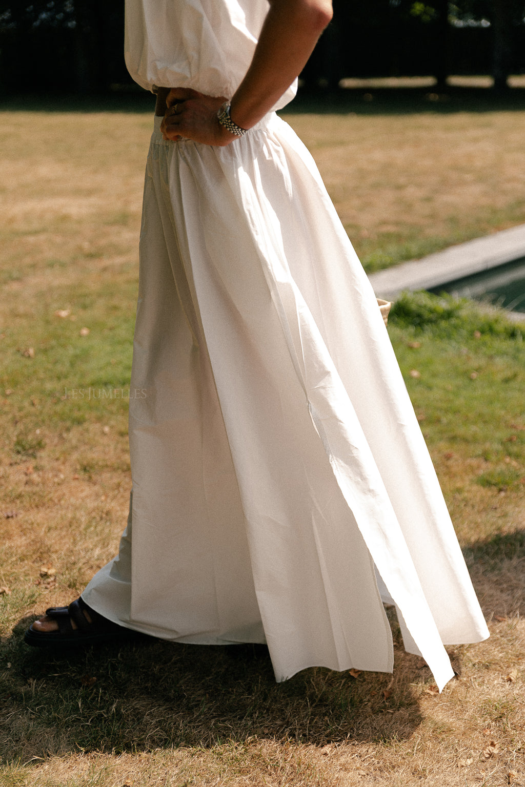 Fran lange rok wit