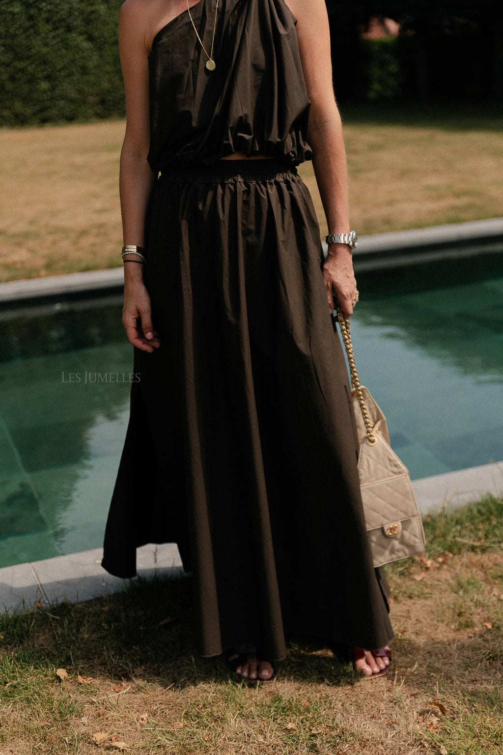 Fran long skirt hot chocolate