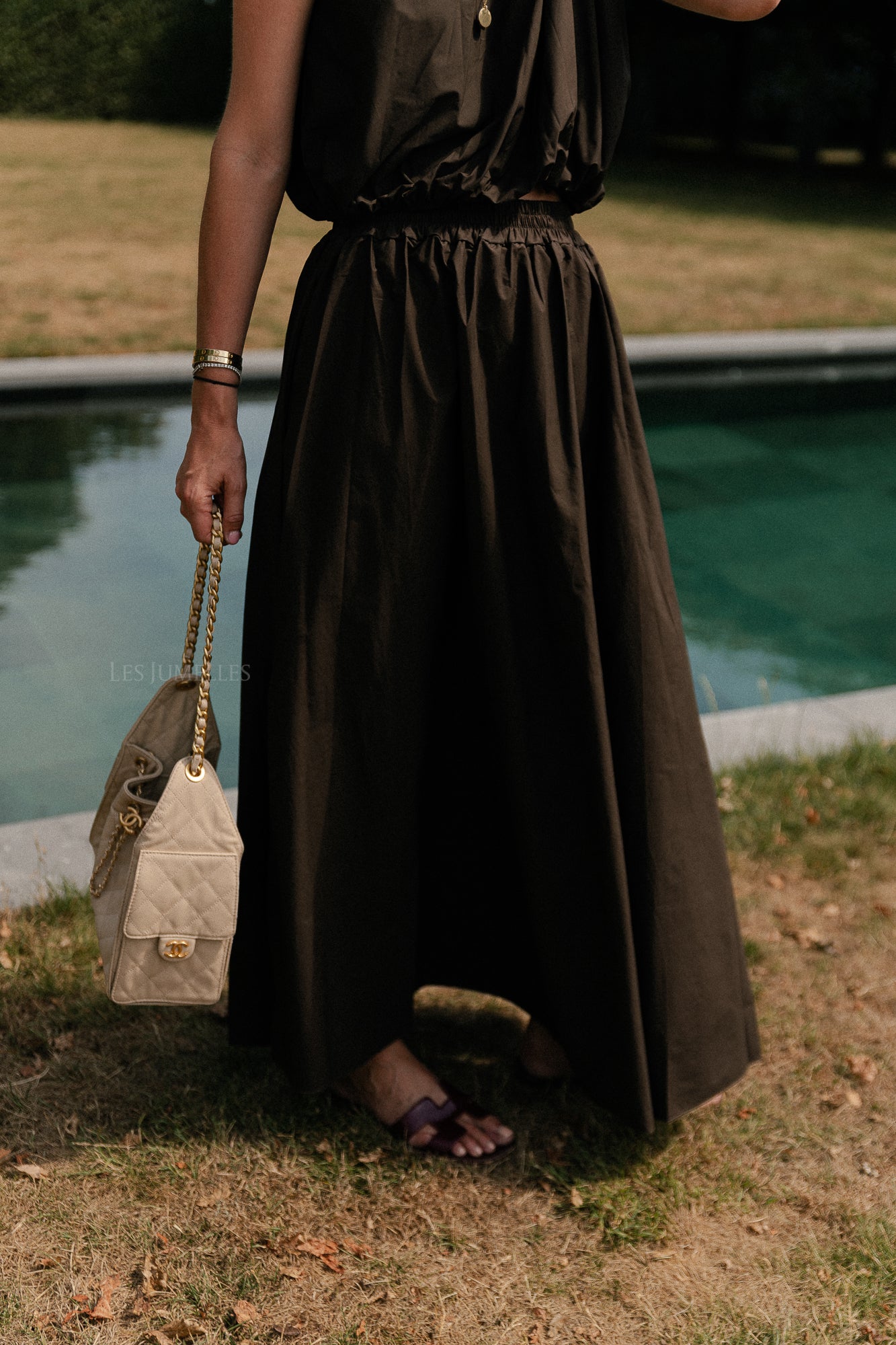 Fran long skirt hot chocolate