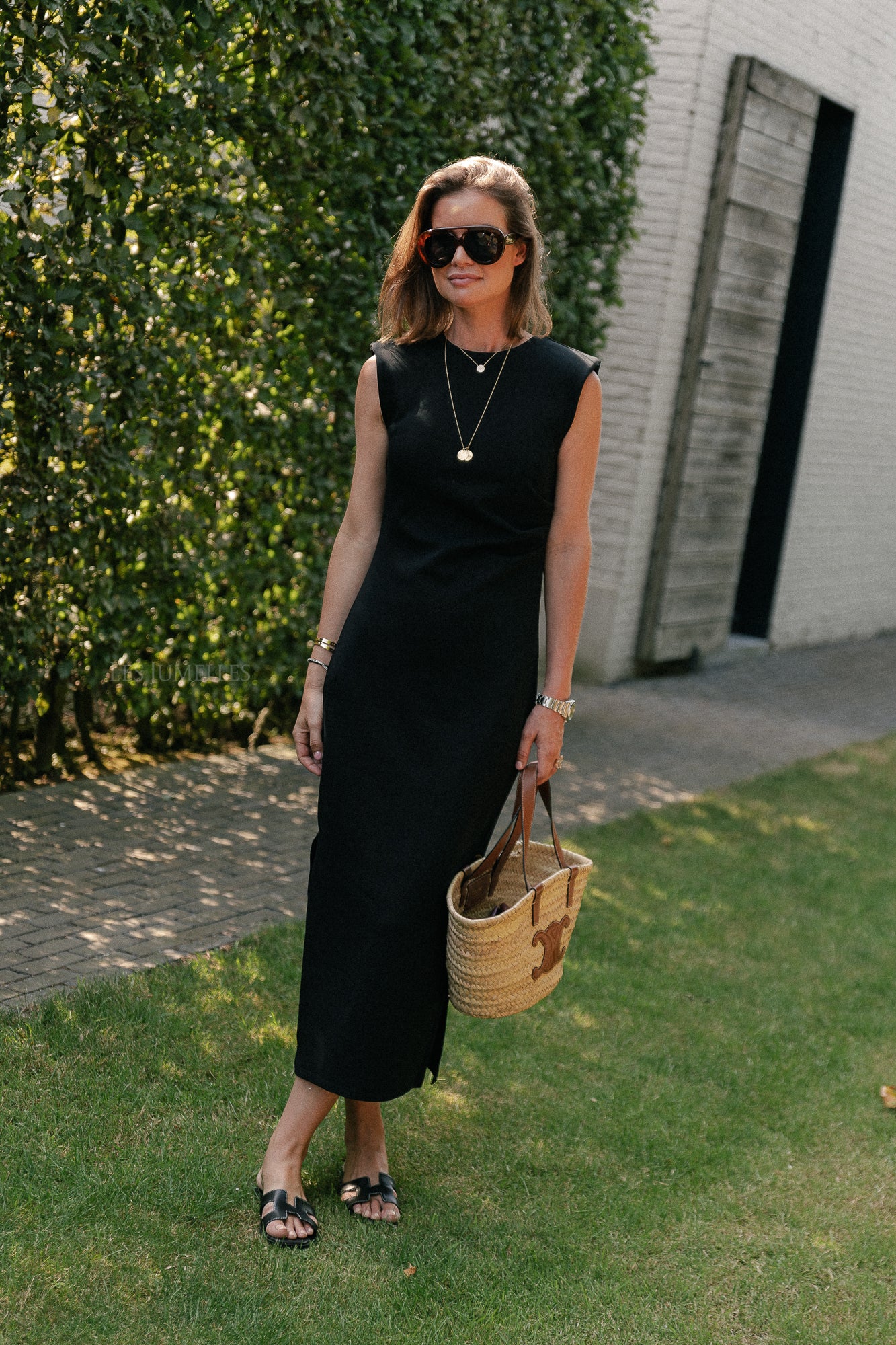 YASPina SL long dress black