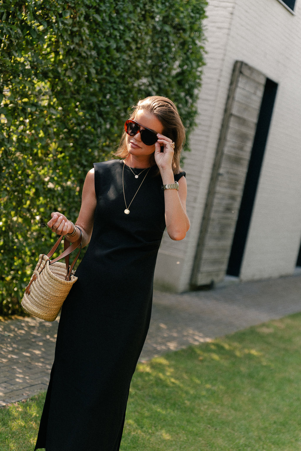 YASPina SL long dress black