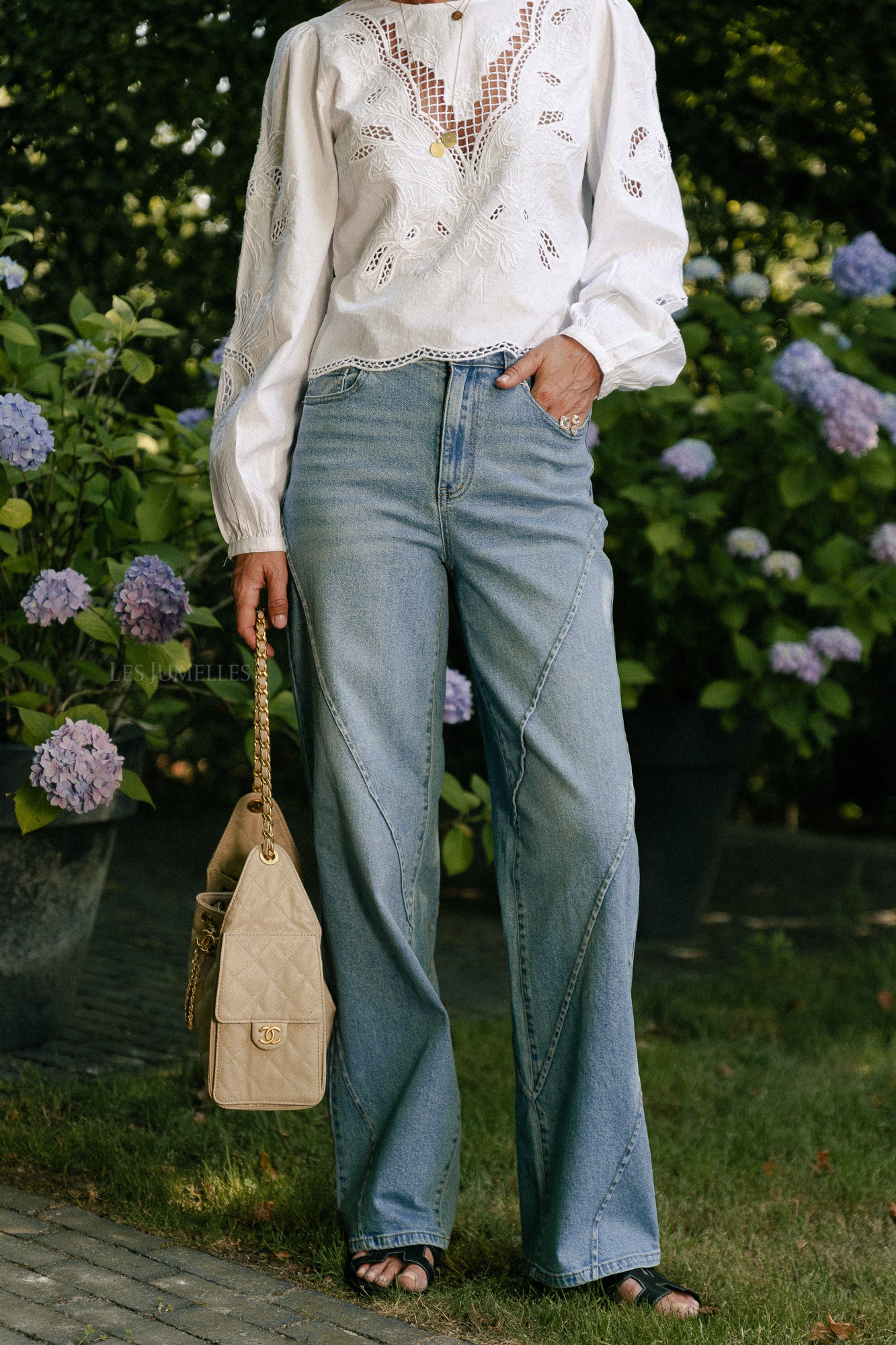 YASCeca HMW straight jeans medium blue denim