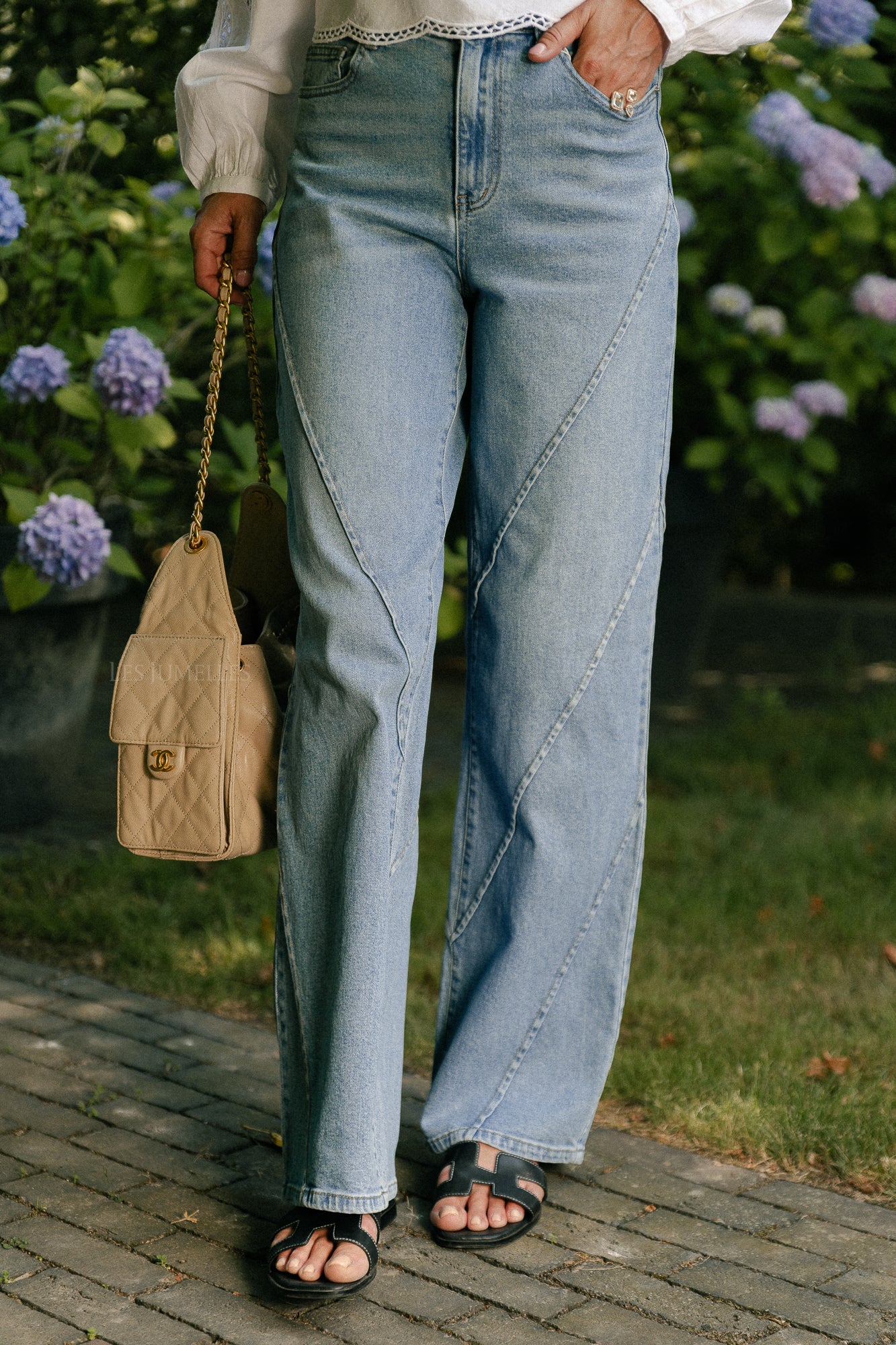 YASCeca HMW straight jeans medium blue denim