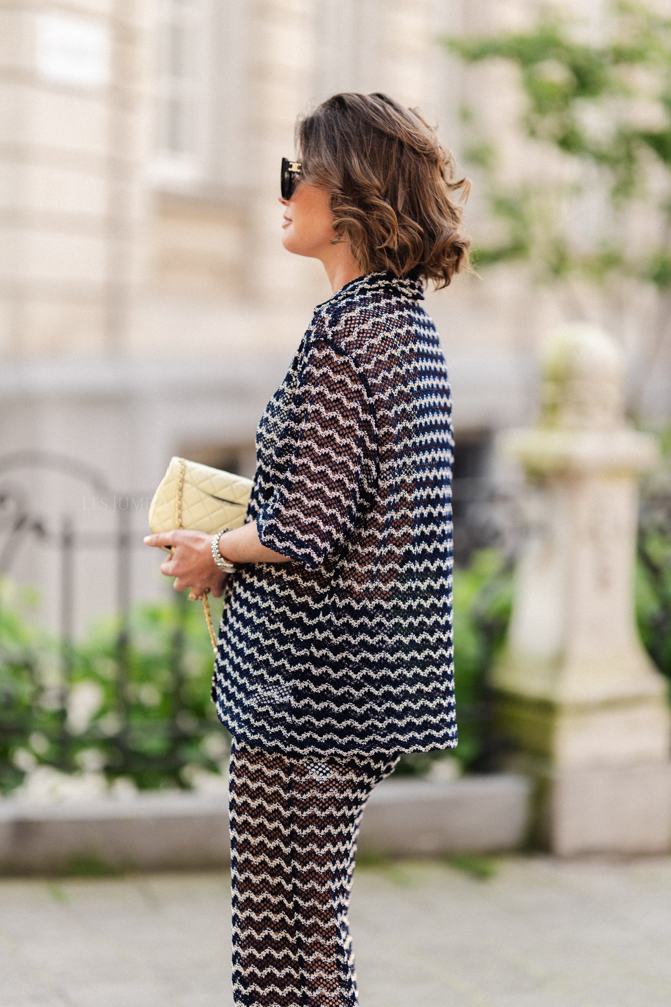 Kersten shirt navy/cream stripe