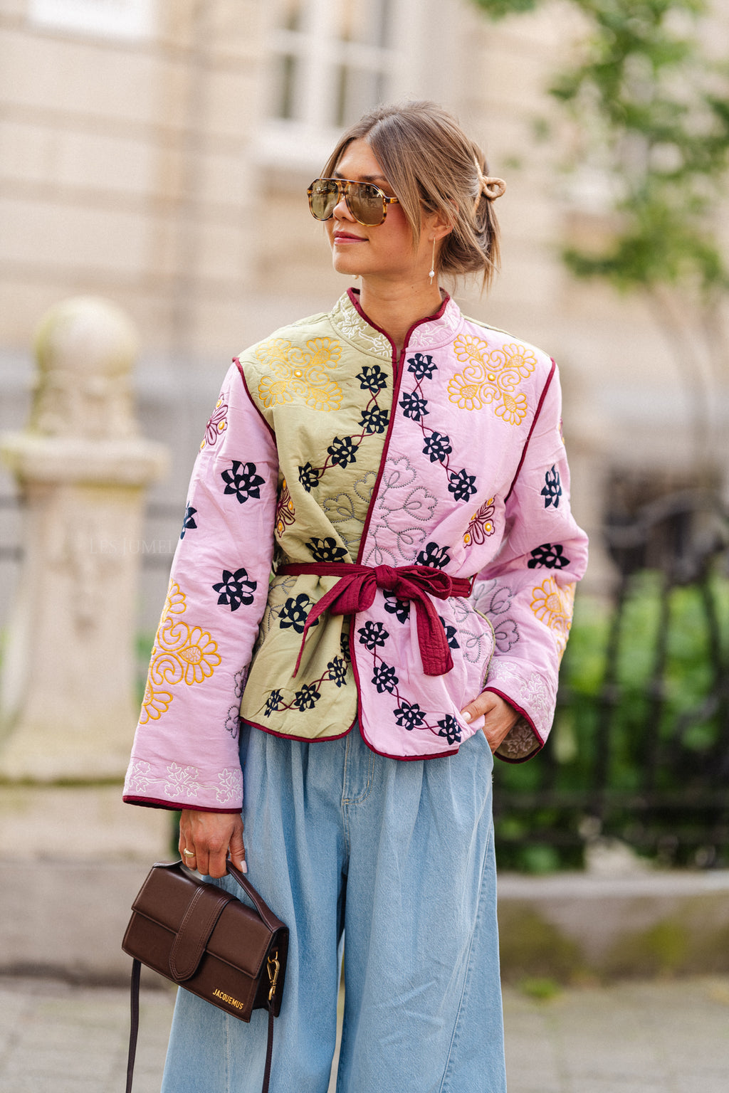YasEmelia geborduurd jasje lila chiffon