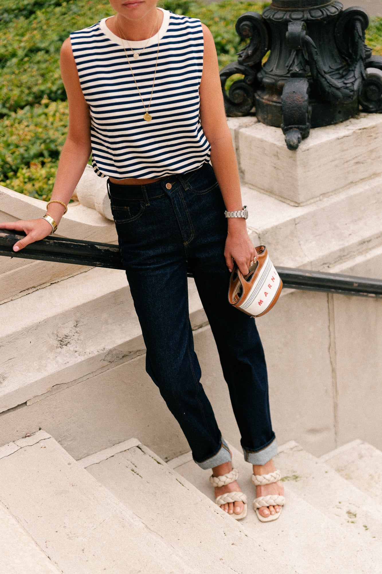 VIKelly JAF HW straight jeans dark blue denim