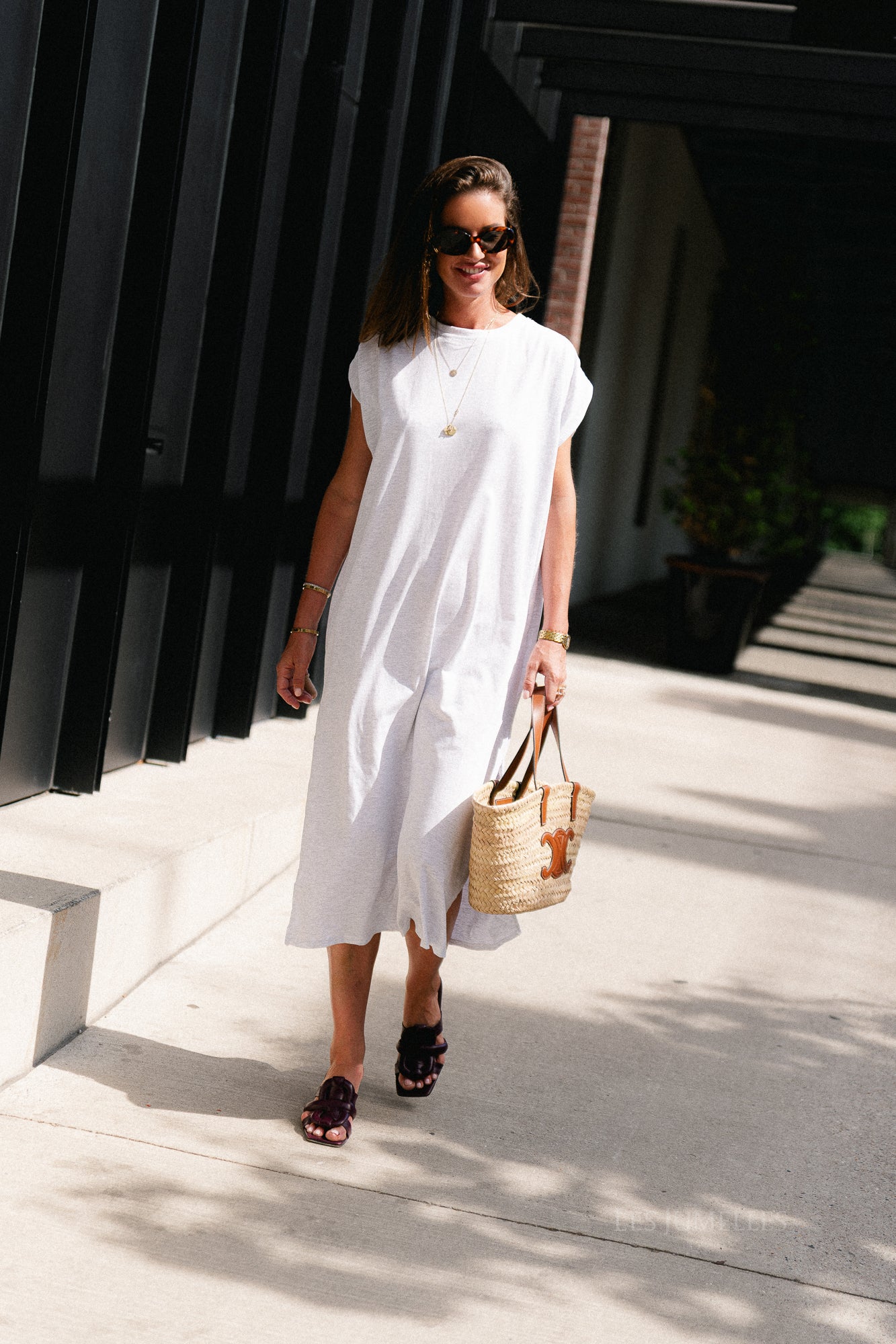 Thea T-shirt dress grey