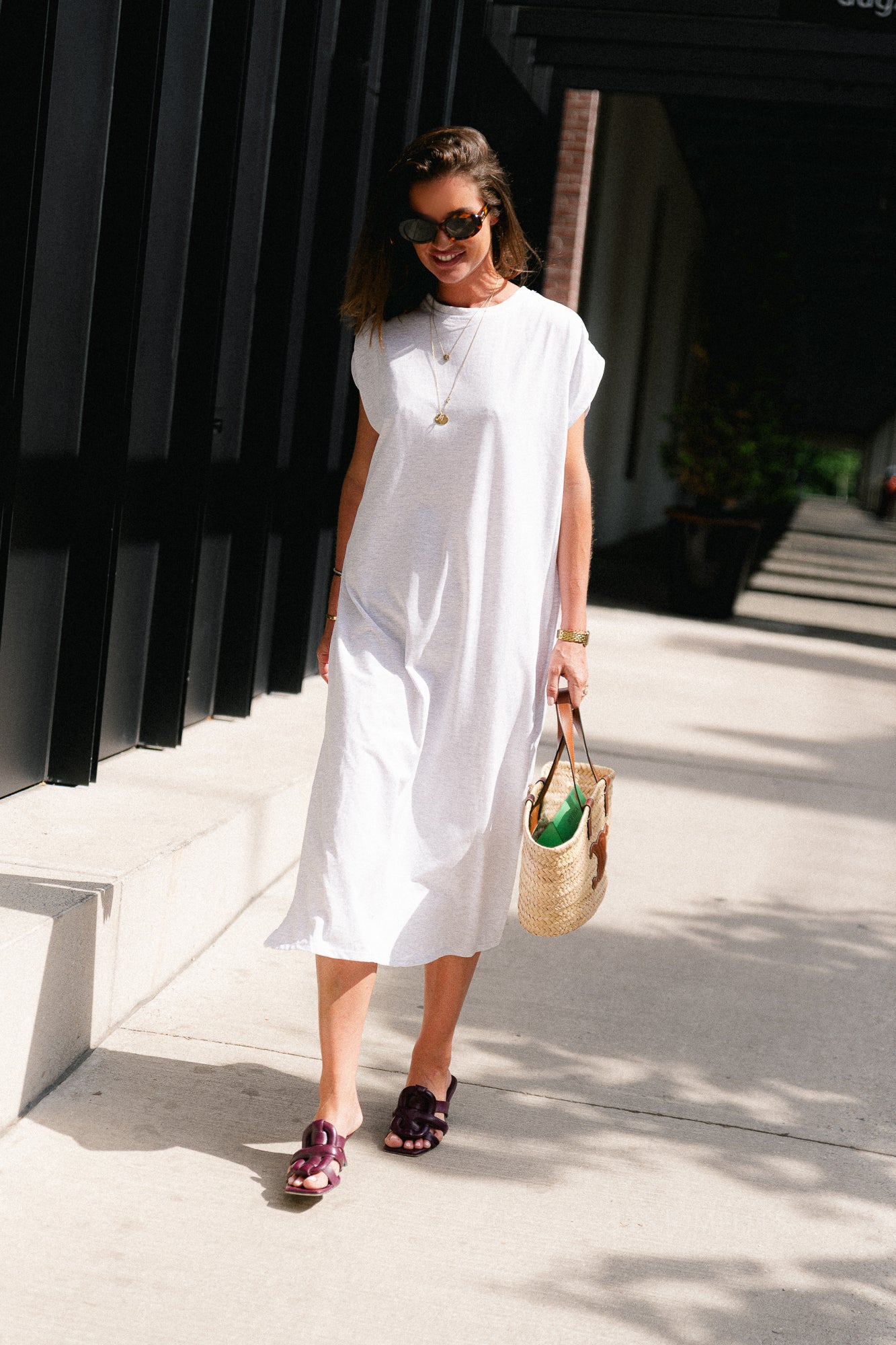 Thea T-shirt dress grey