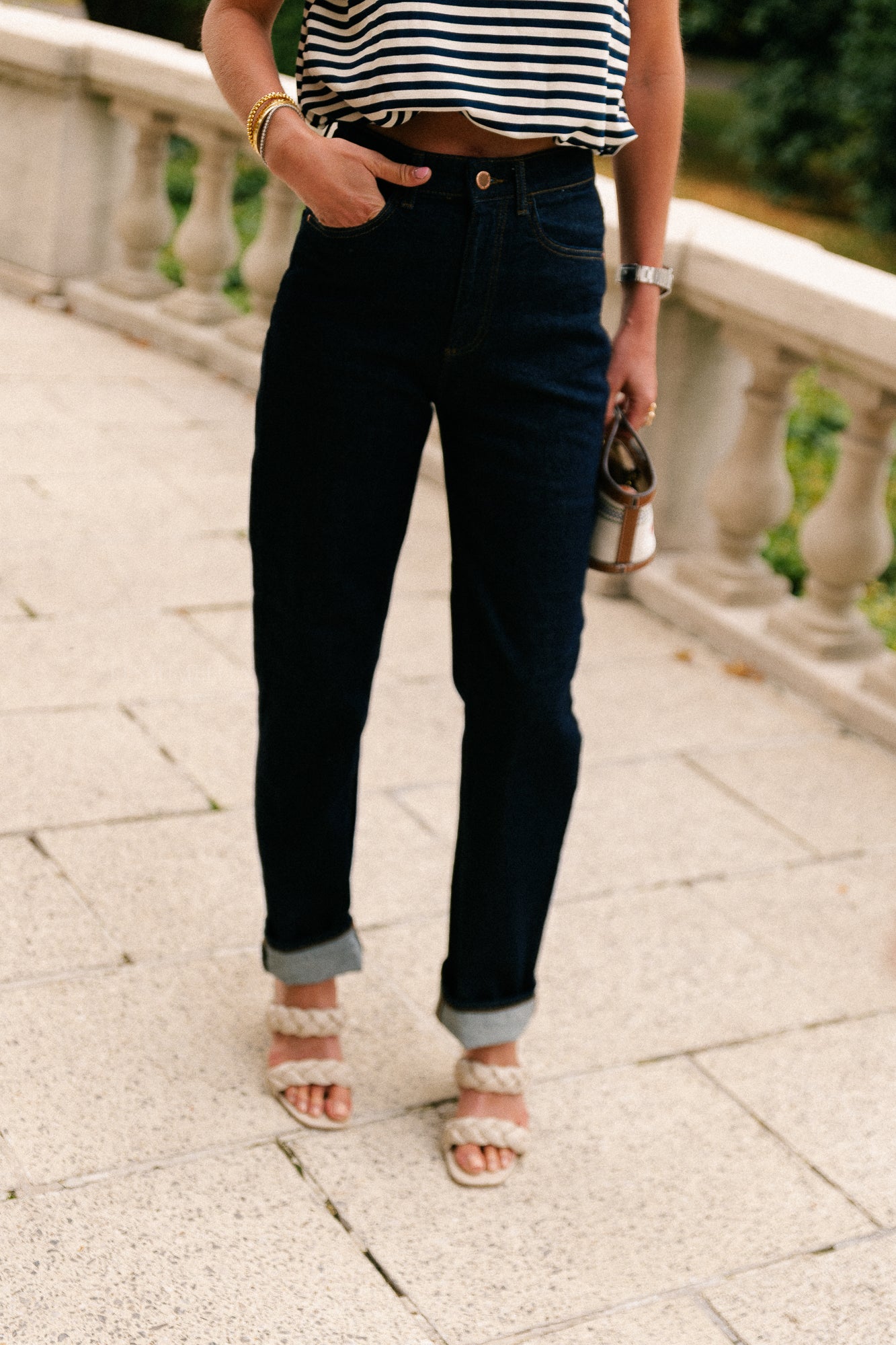 VIKelly JAF HW straight jeans dark blue denim