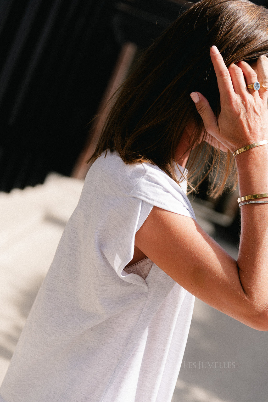 Thea T-shirt dress grey