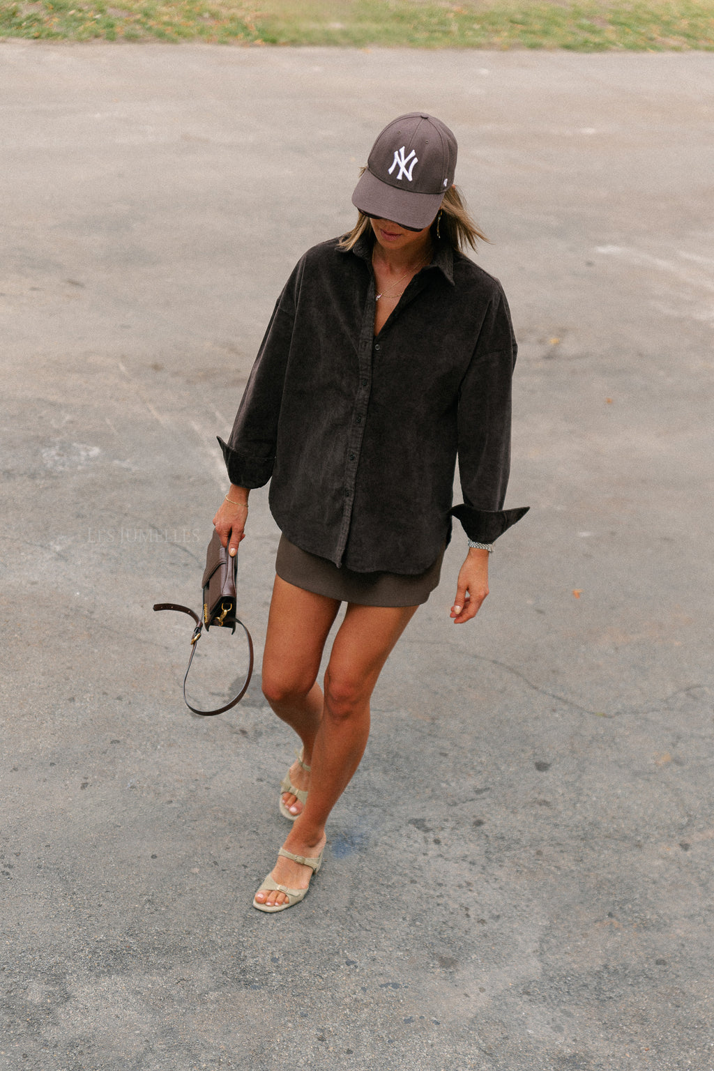 SLFRuna corduroy shirt chocolate torte