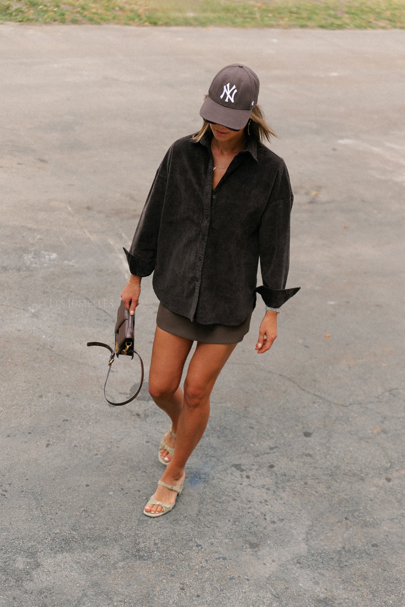 SLFRuna corduroy shirt chocolate torte
