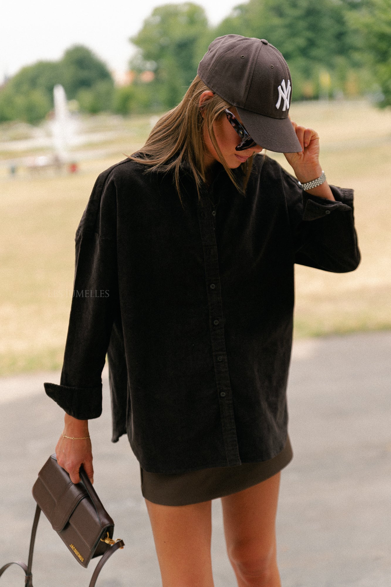 SLFRuna corduroy shirt chocolate torte