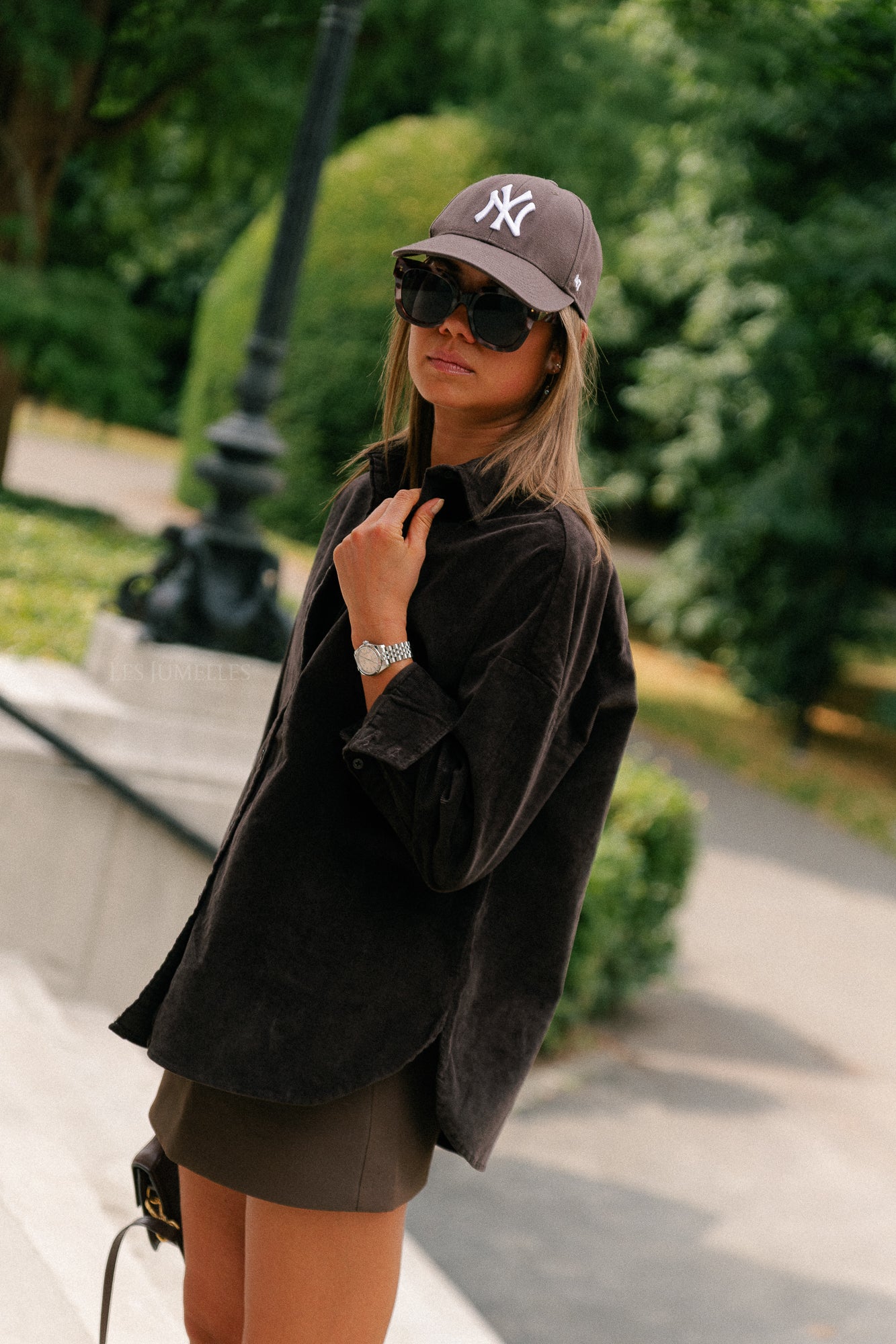 SLFRuna corduroy shirt chocolate torte