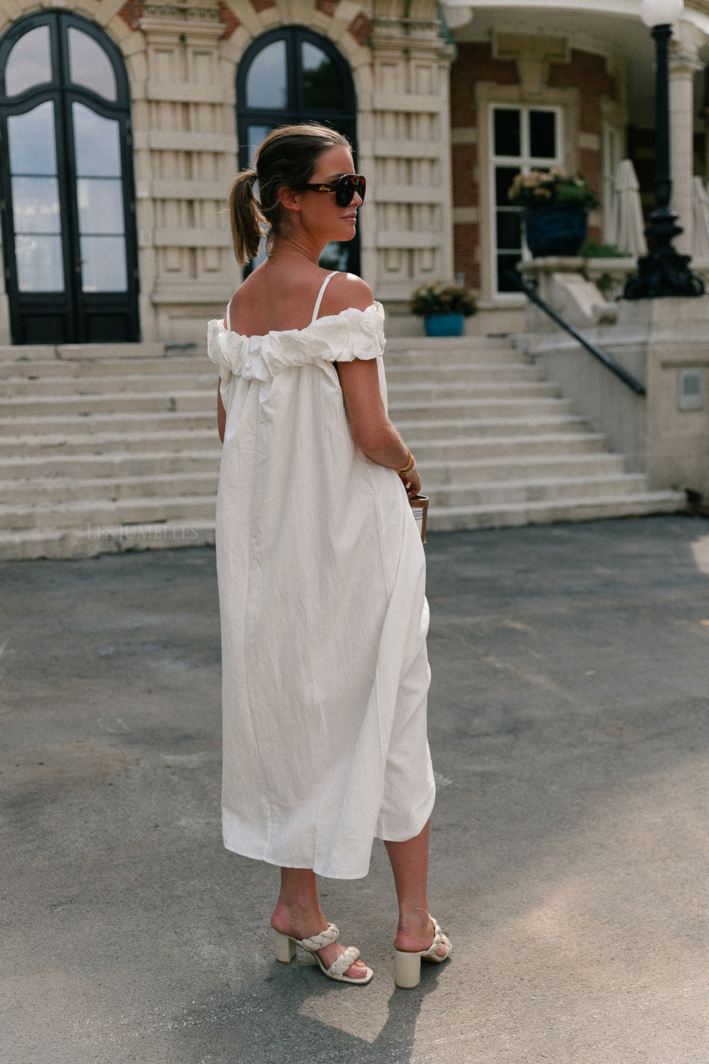 Cato long dress white
