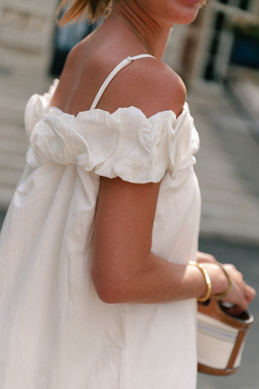 Les Jumelles Cato long dress white