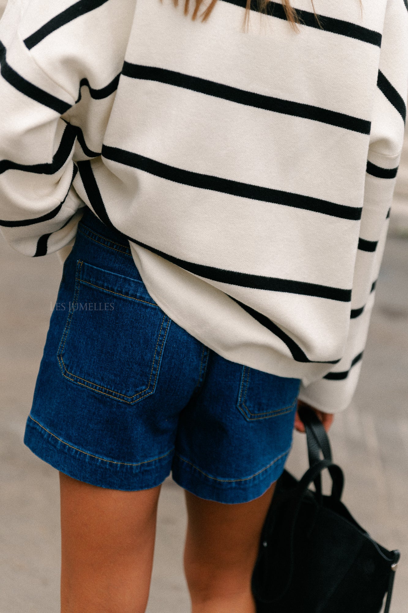 YASNema HMW denim shorts medium blue denim