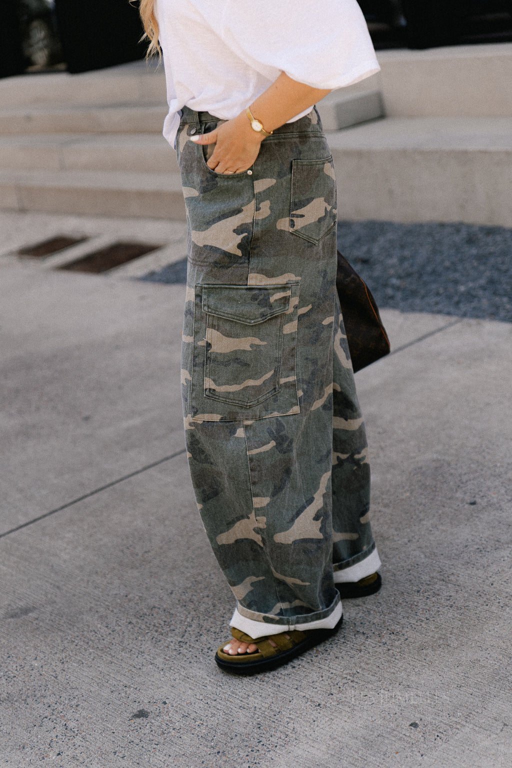 Caby camouflage cargo jeans