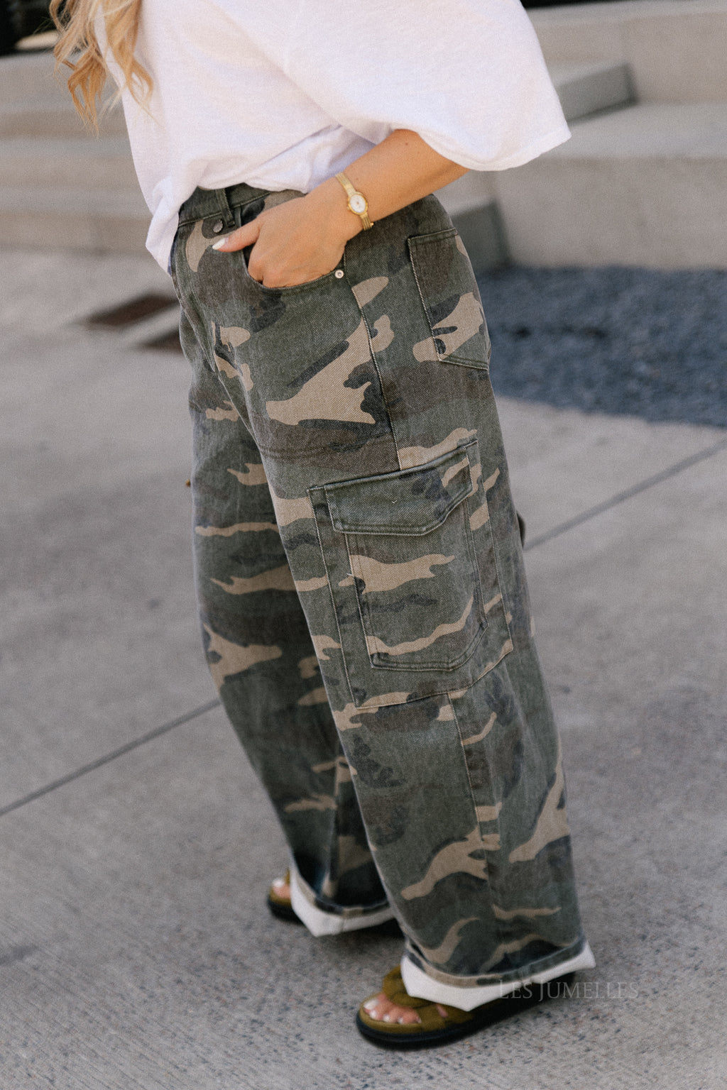 Caby camouflage cargo jeans