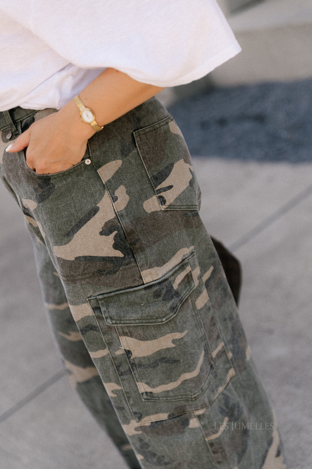 Caby camouflage cargo jeans