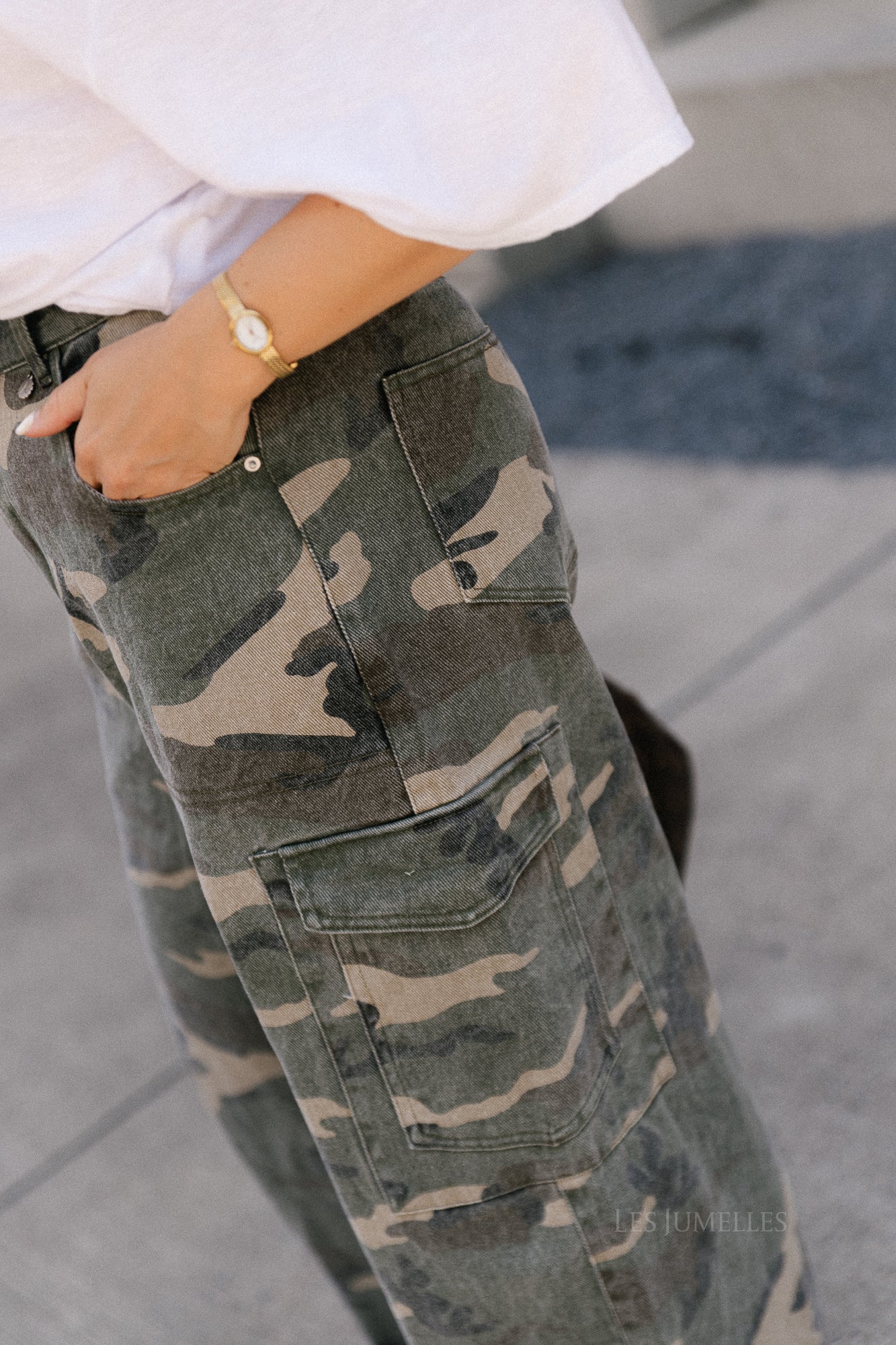 Caby camouflage cargo jeans