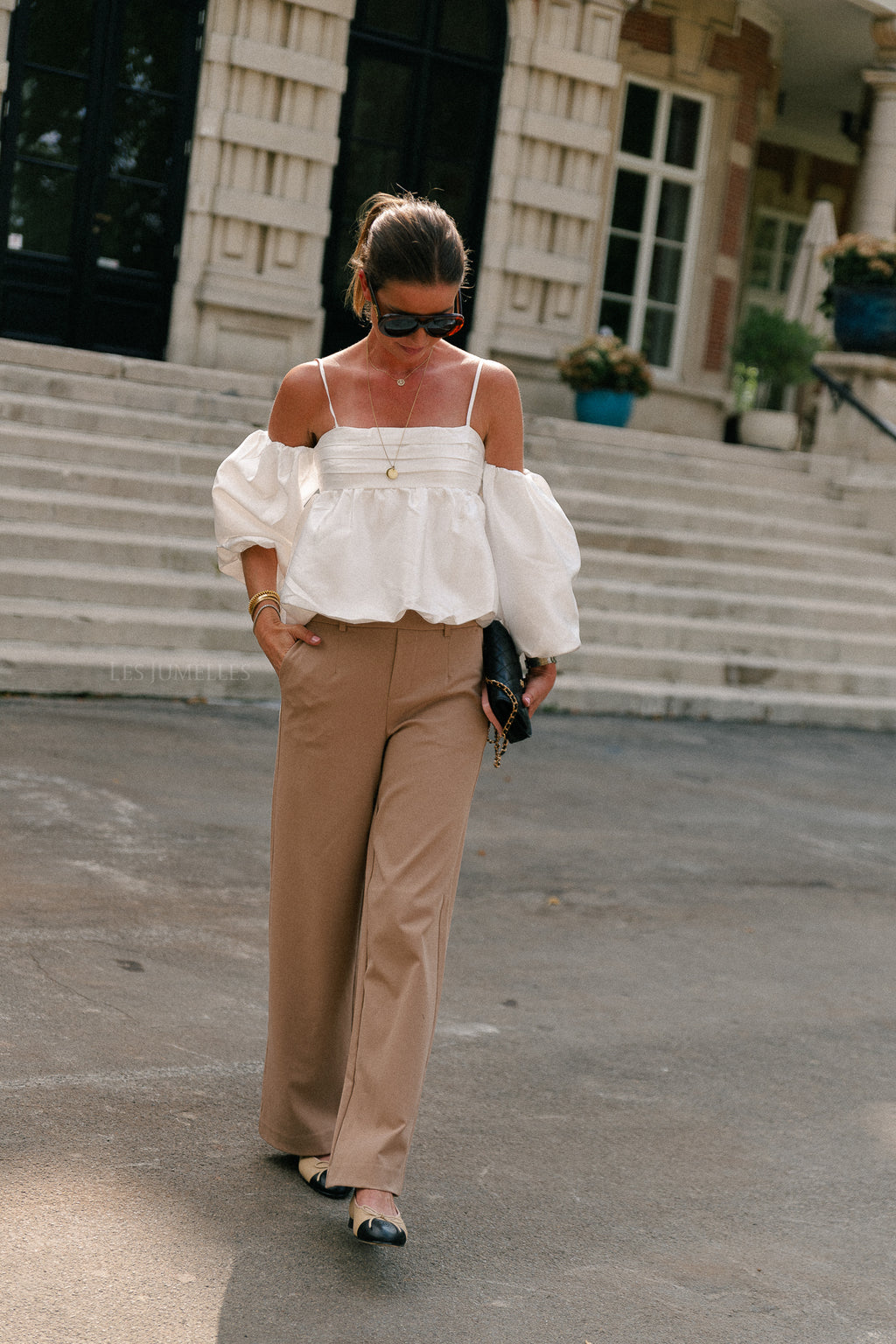 Maya balloon fit blouse white