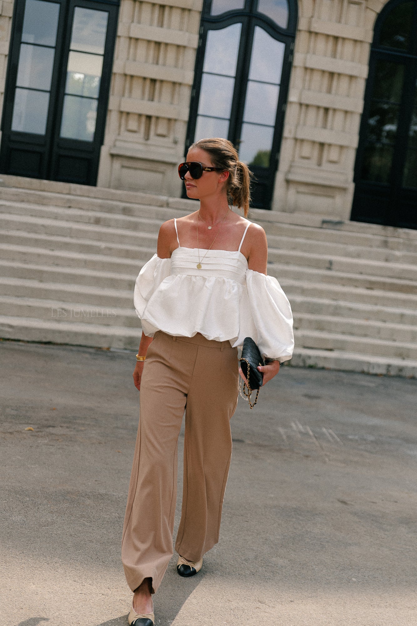 OBJLisa wide pant tannin