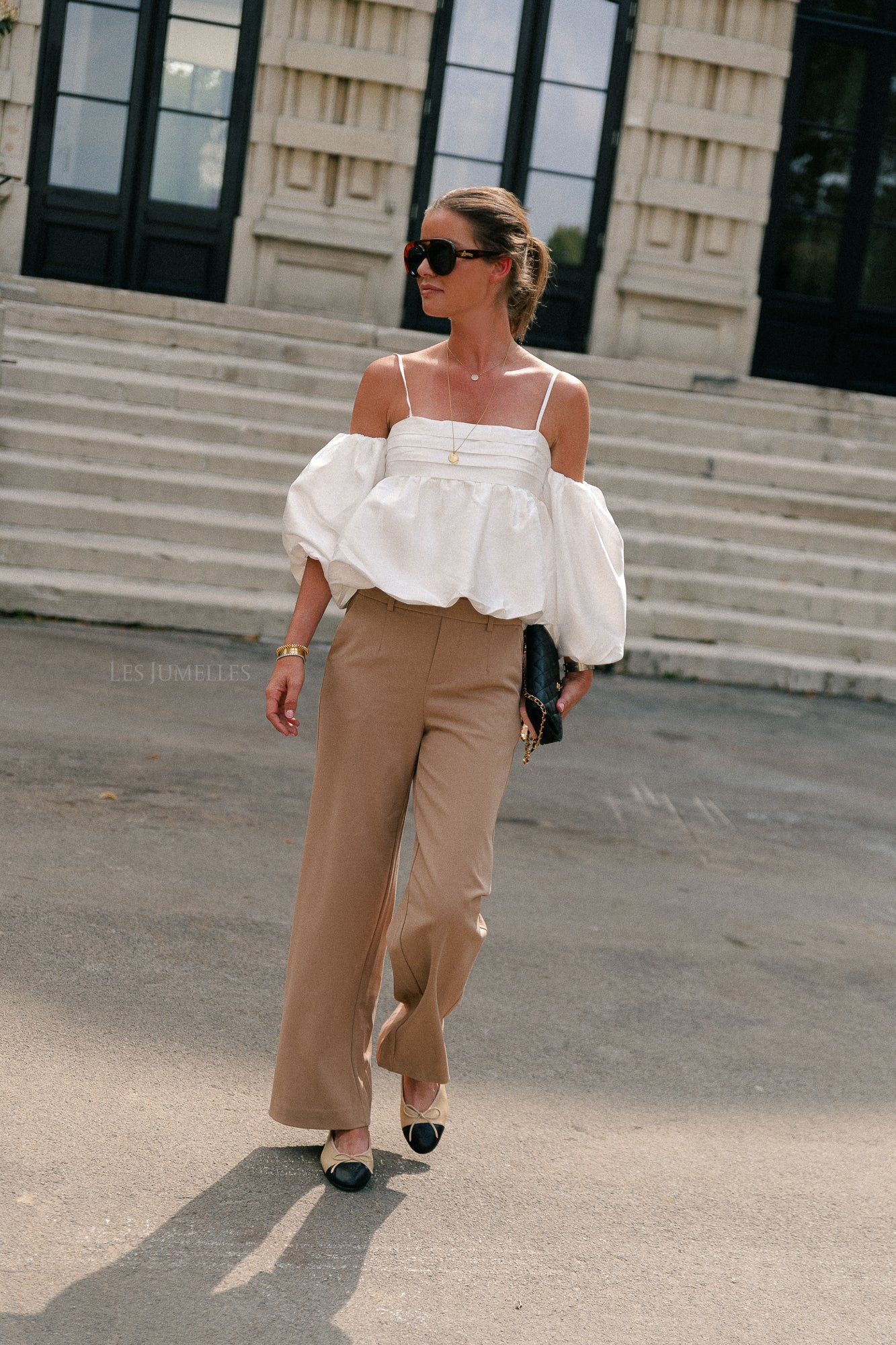 OBJLisa wide pant tannin