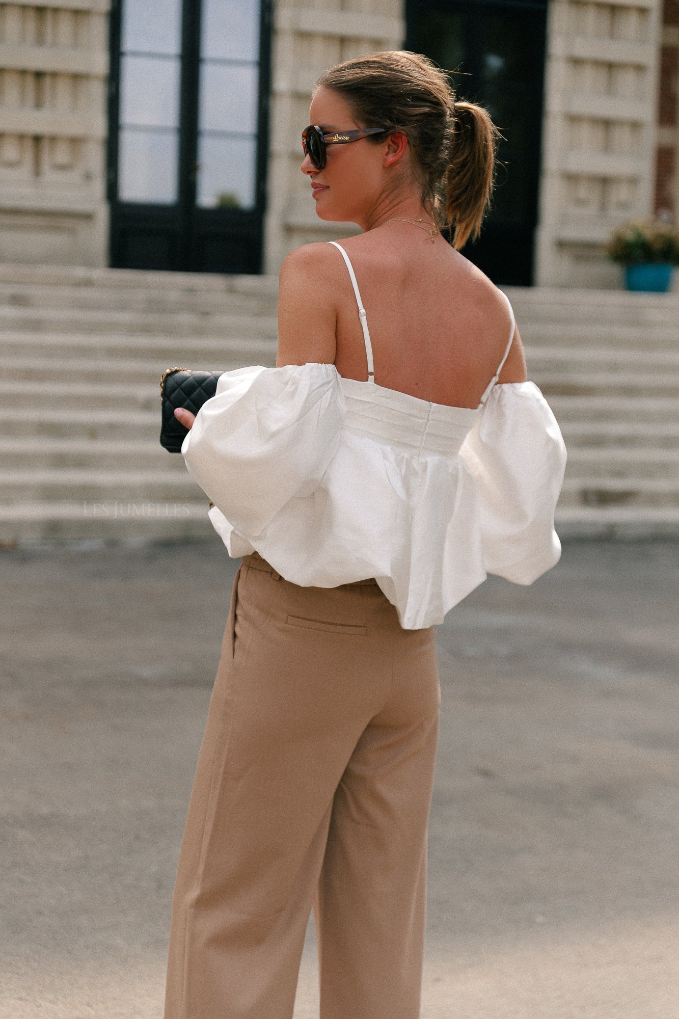 Maya balloon fit blouse white