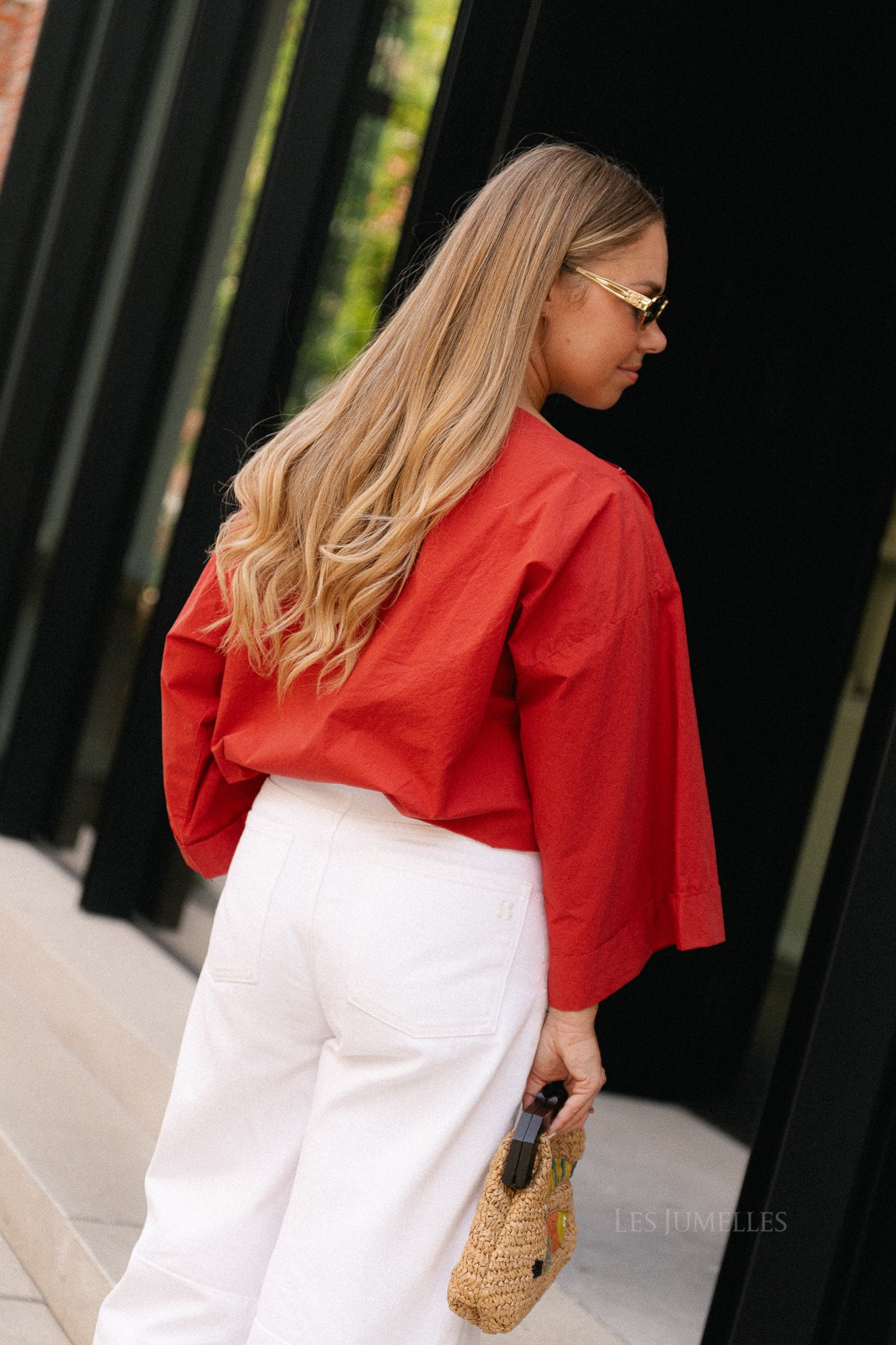 Myra off shoulder shirt grenadine