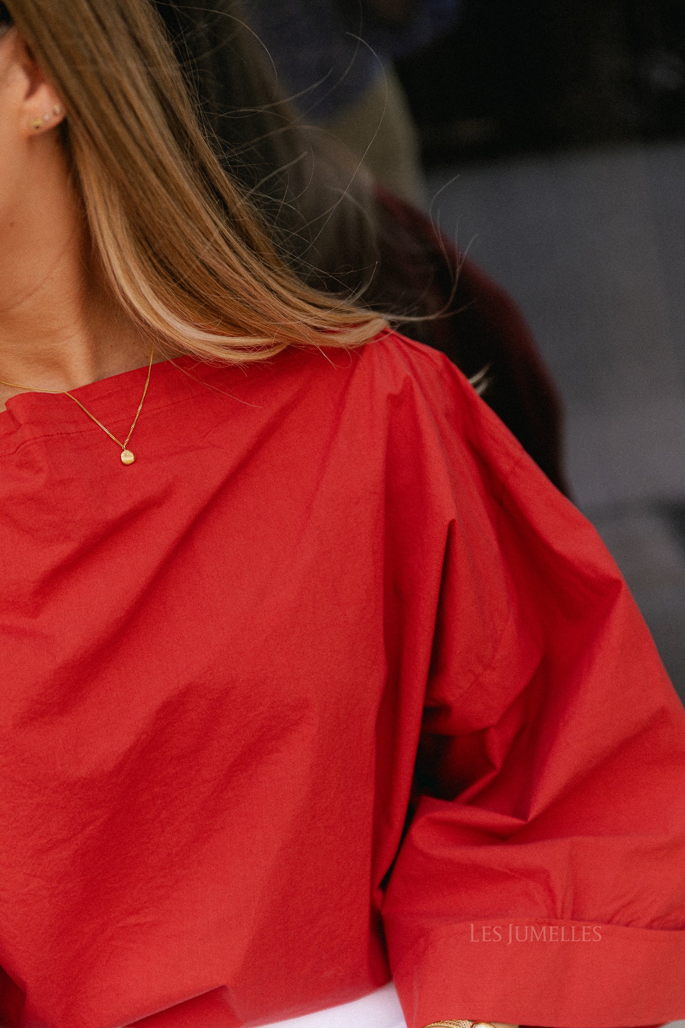 Myra off shoulder shirt grenadine