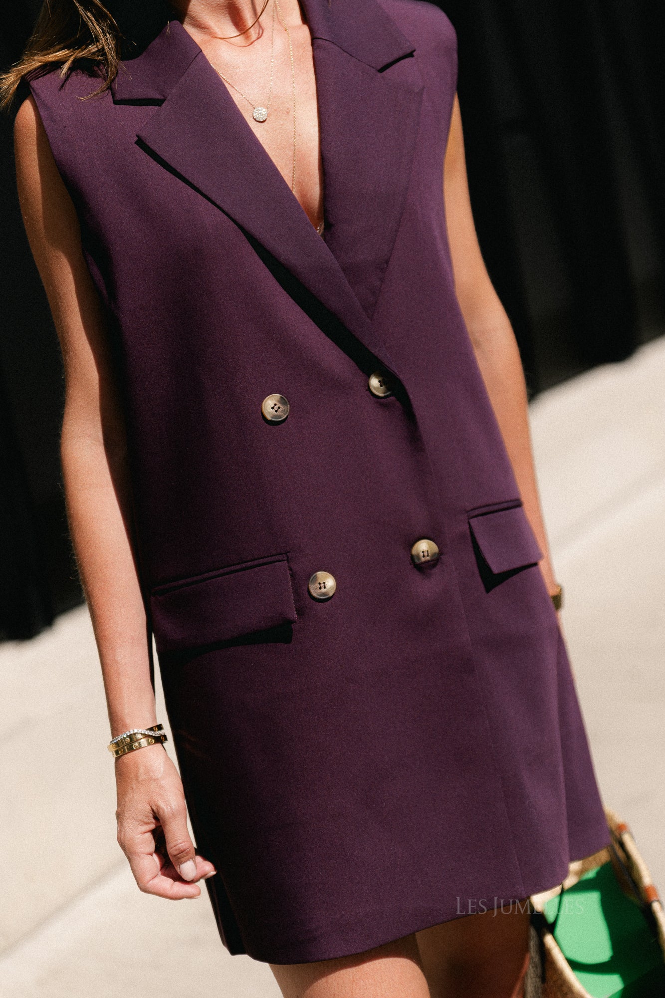 Luisa blazer dress burgundy