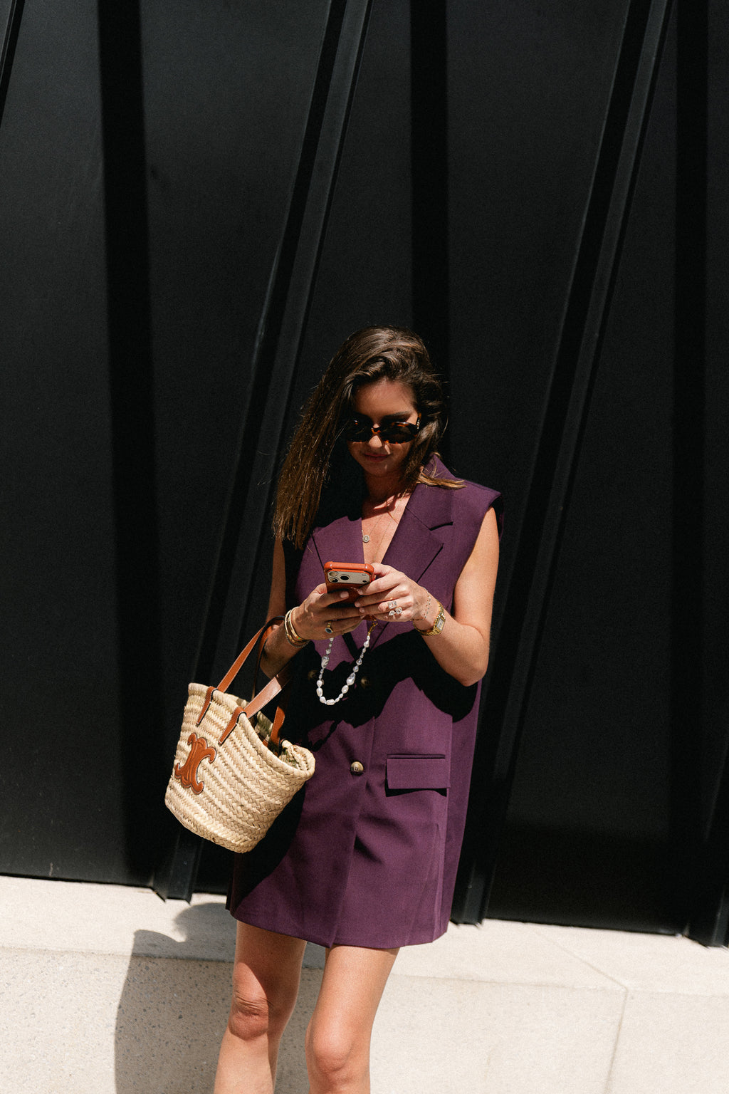 Luisa blazer dress burgundy