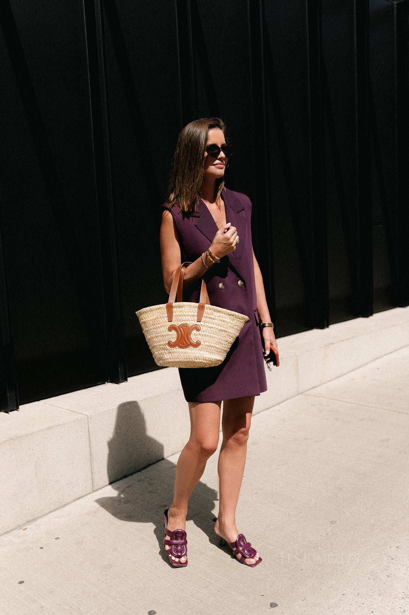 Luisa blazer dress burgundy