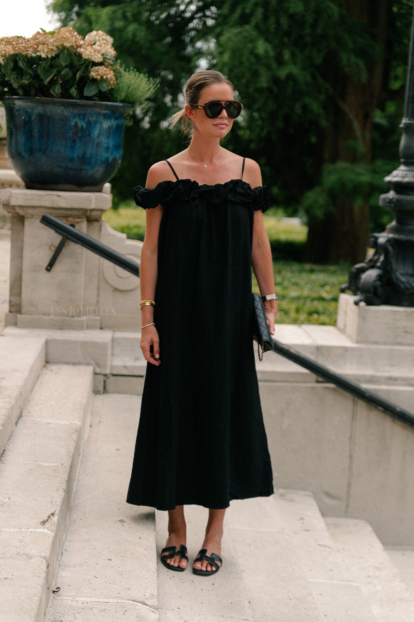 Cato long dress black