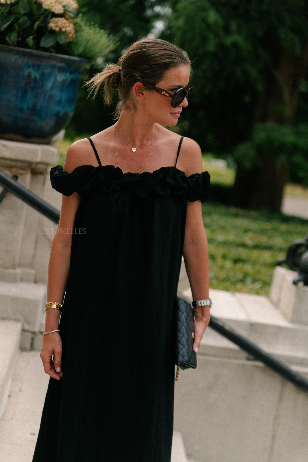 Cato long dress black