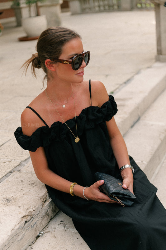 Les Jumelles Cato long dress black