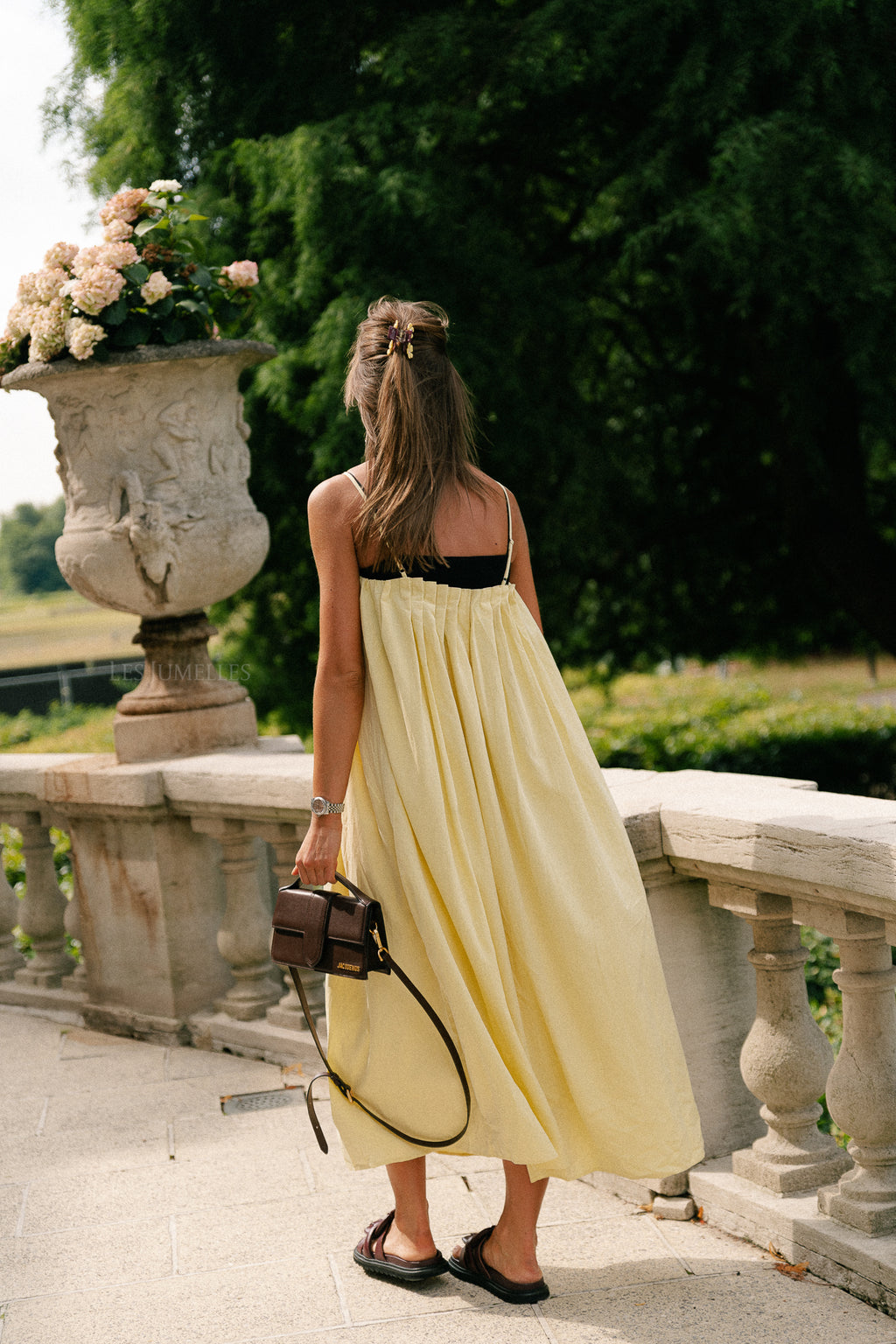 Caroline long dress yellow