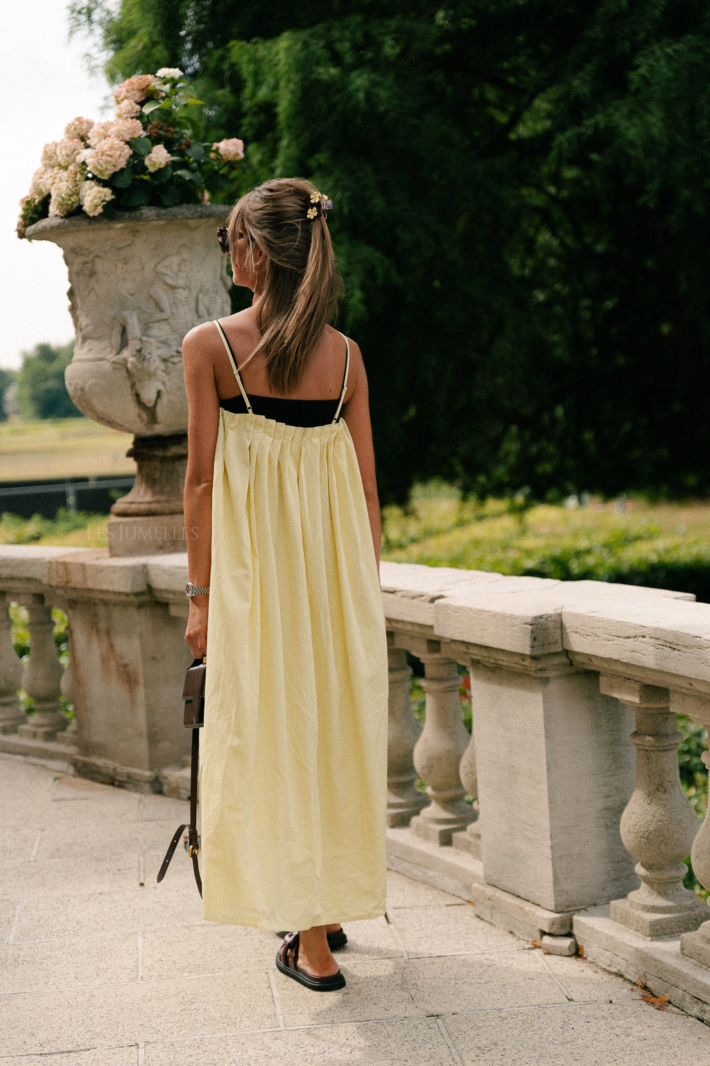 Caroline long dress yellow