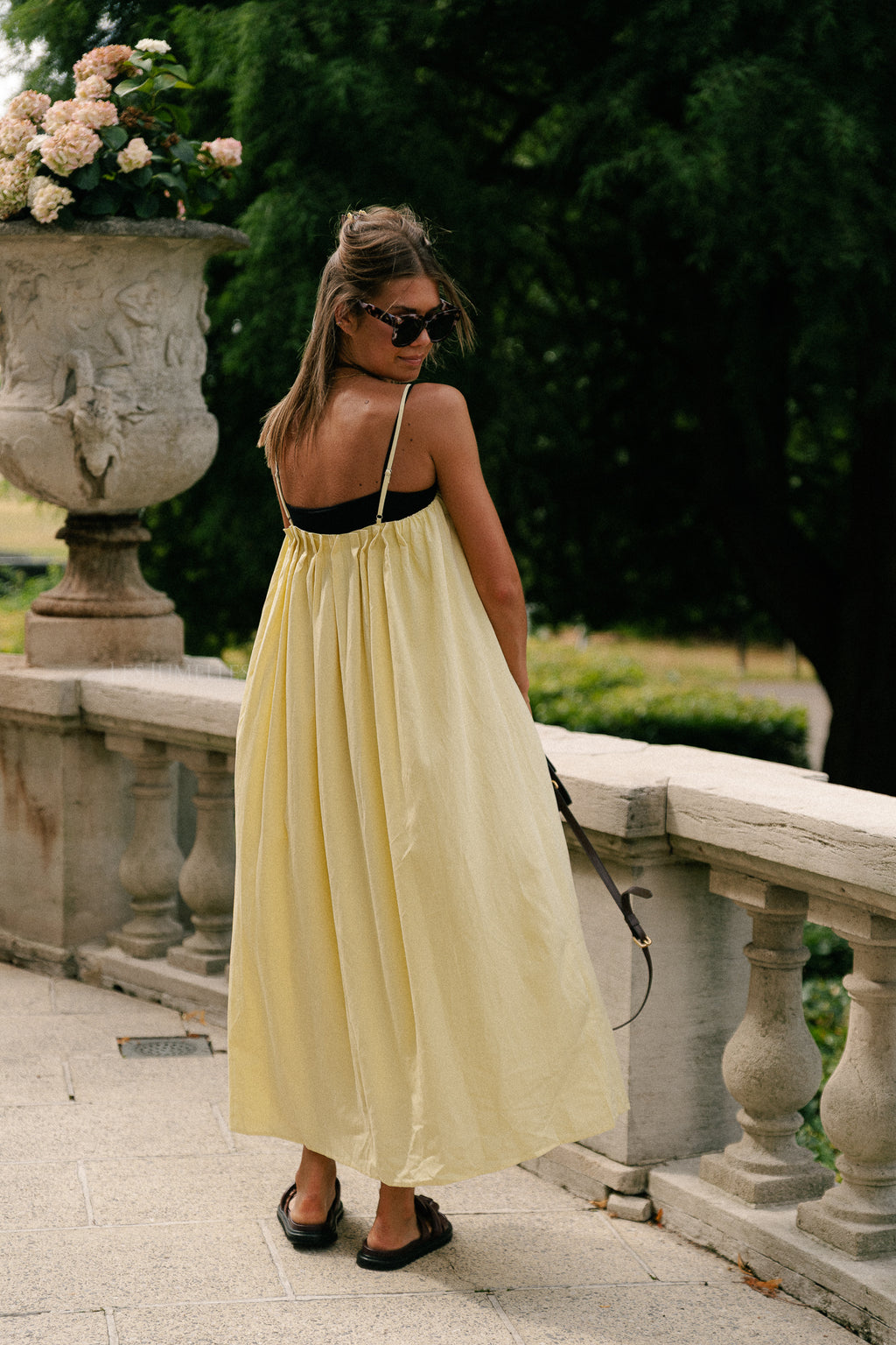 Caroline long dress yellow
