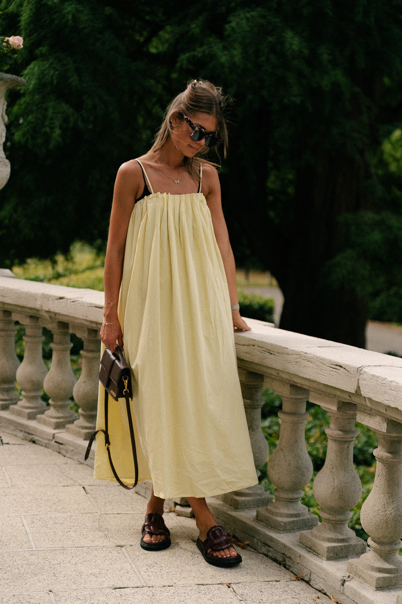 Caroline long dress yellow
